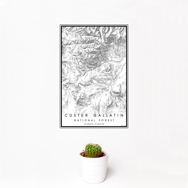 Custer Gallatin - National Forest Classic Map Print