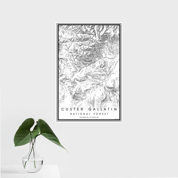 Custer Gallatin - National Forest Classic Map Print