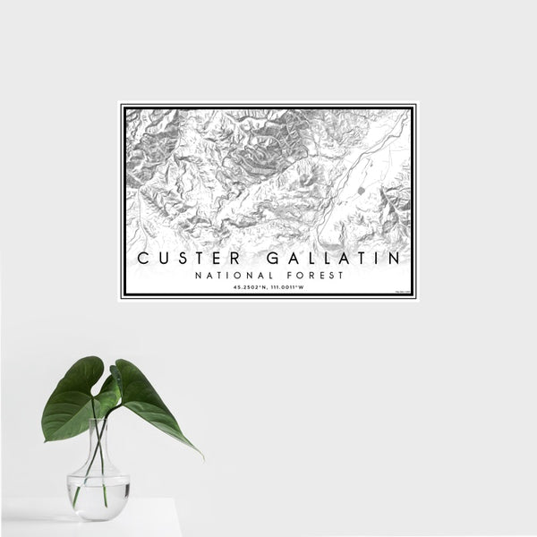 Custer Gallatin - National Forest Classic Map Print