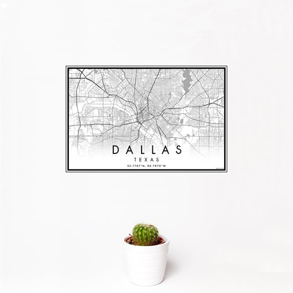 Dallas - Texas Classic Map Print