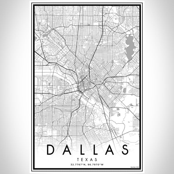 Dallas - Texas Classic Map Print