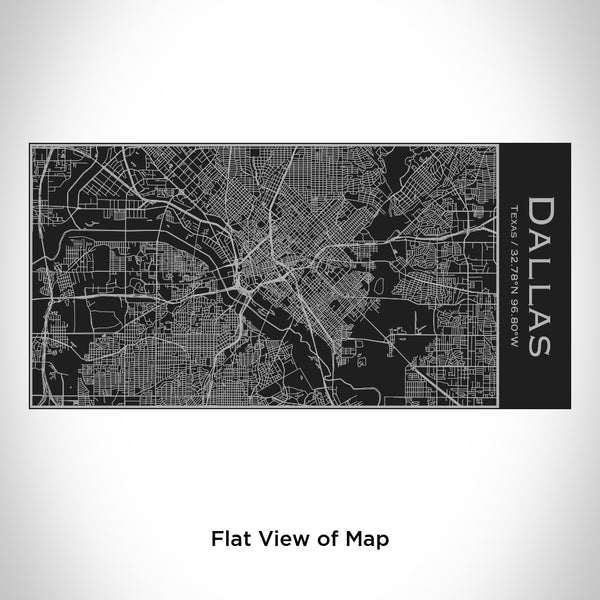 Dallas - Texas Map Insulated Bottle in Matte Black