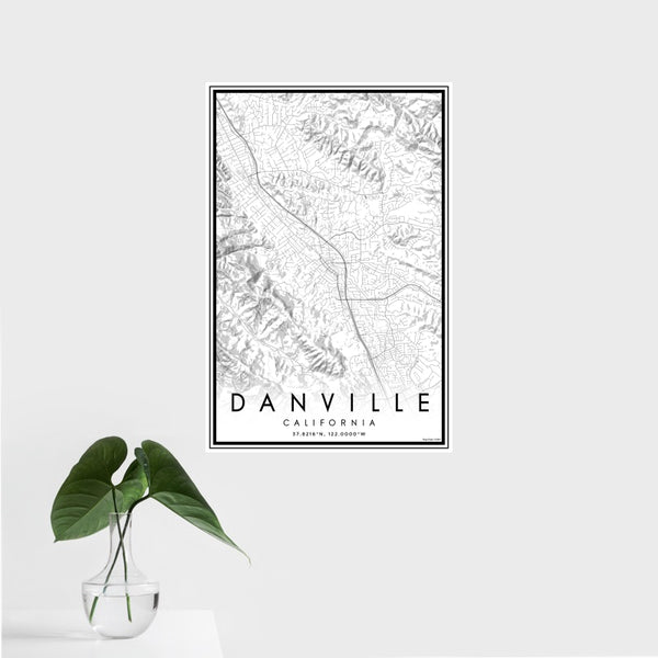 Danville - California Classic Map Print