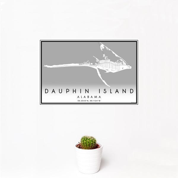 Dauphin Island - Alabama Classic Map Print