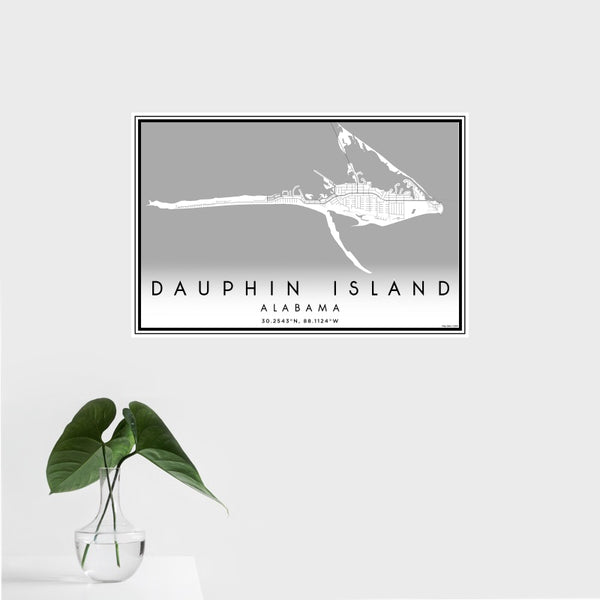 Dauphin Island - Alabama Classic Map Print