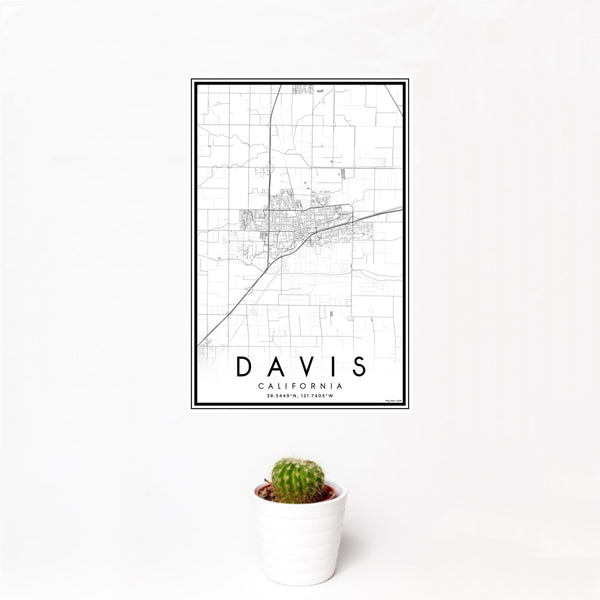 Davis - California Classic Map Print