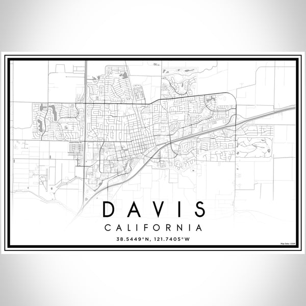 Davis - California Classic Map Print