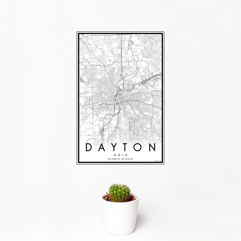 Dayton - Ohio Classic Map Print