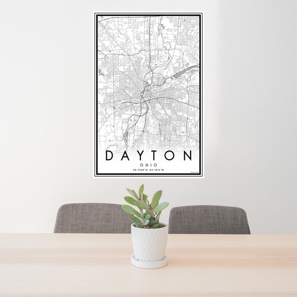 Dayton - Ohio Classic Map Print