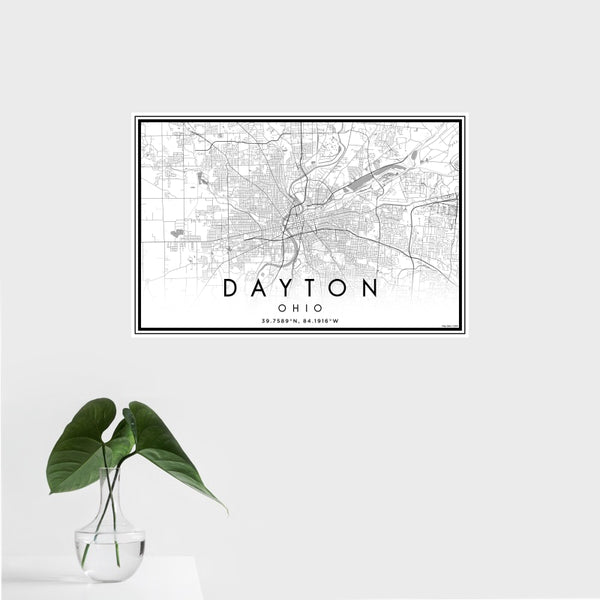 Dayton - Ohio Classic Map Print