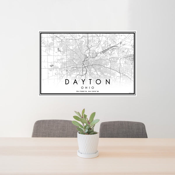 Dayton - Ohio Classic Map Print