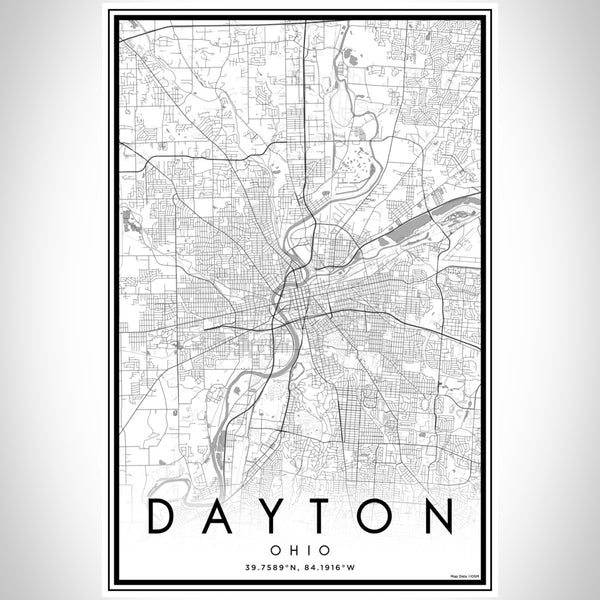 Dayton - Ohio Classic Map Print