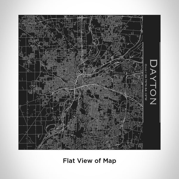 Dayton - Ohio Map Tumbler in Matte Black