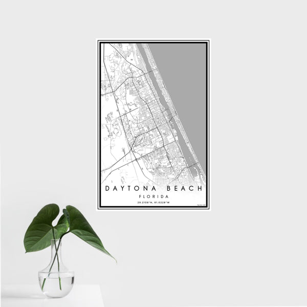 Daytona Beach - Florida Classic Map Print