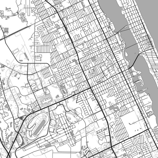 Daytona Beach - Florida Classic Map Print