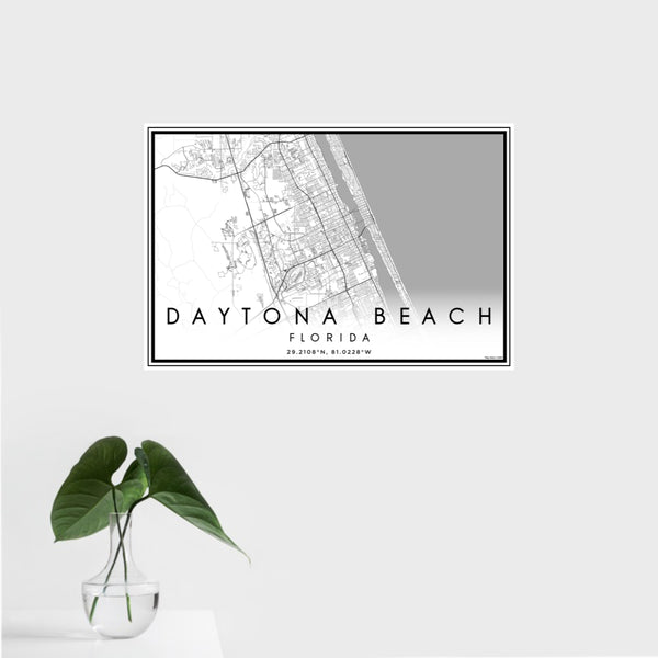 Daytona Beach - Florida Classic Map Print