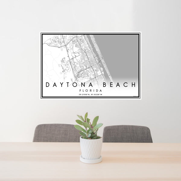 Daytona Beach - Florida Classic Map Print