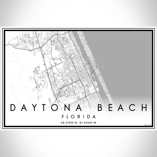 Daytona Beach - Florida Classic Map Print