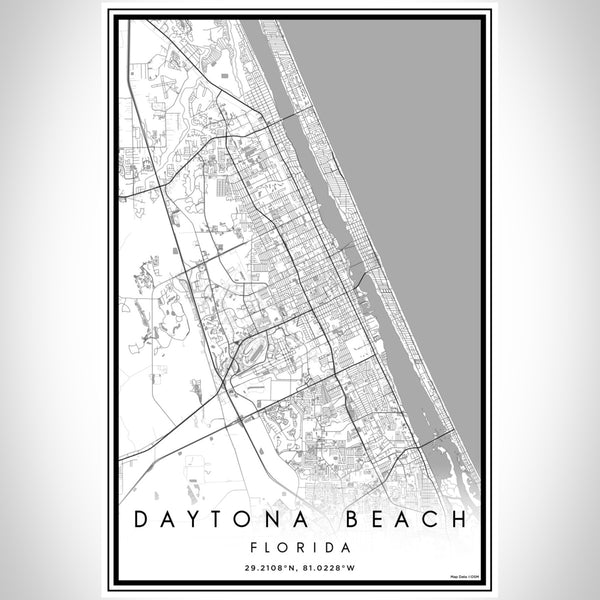 Daytona Beach - Florida Classic Map Print