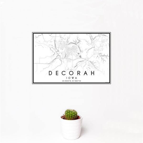Decorah - Iowa Classic Map Print
