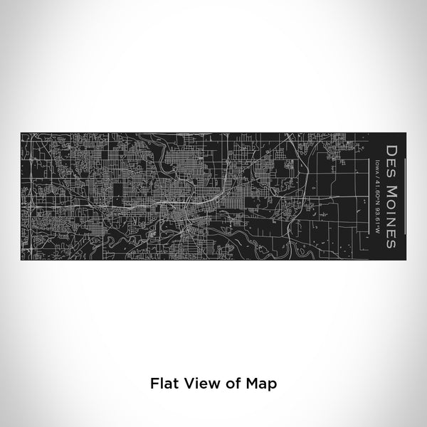 Des Moines - Iowa Map Insulated Cup in Matte Black