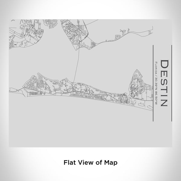 Destin - Florida Map Bottle with Bamboo Top