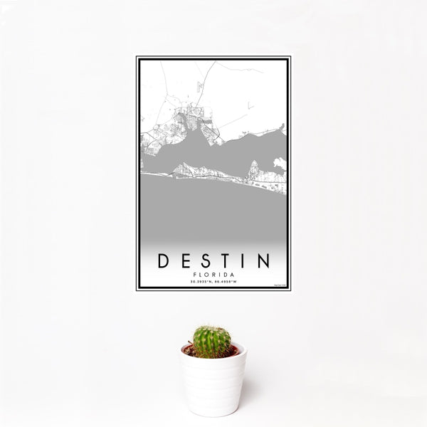 Destin - Florida Classic Map Print