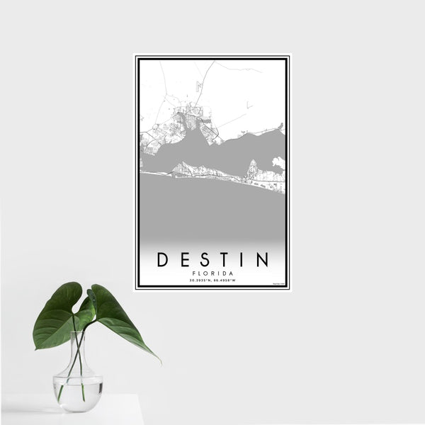 Destin - Florida Classic Map Print