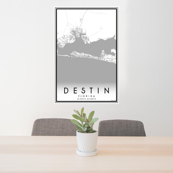 Destin - Florida Classic Map Print