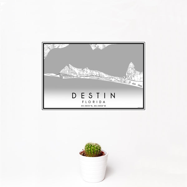 Destin - Florida Classic Map Print