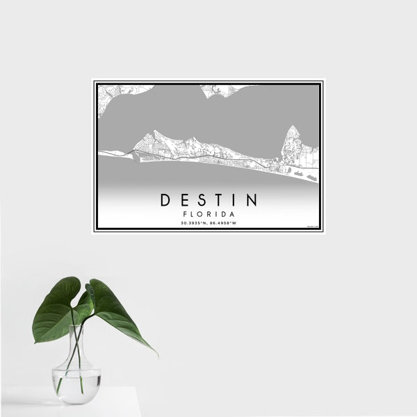 Destin - Florida Classic Map Print