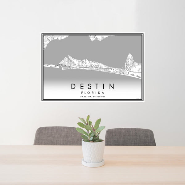 Destin - Florida Classic Map Print
