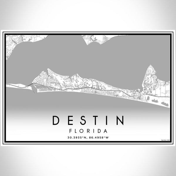 Destin - Florida Classic Map Print