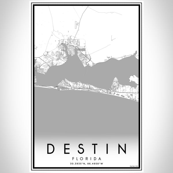Destin - Florida Classic Map Print