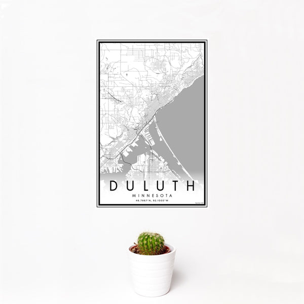 Duluth - Minnesota Classic Map Print