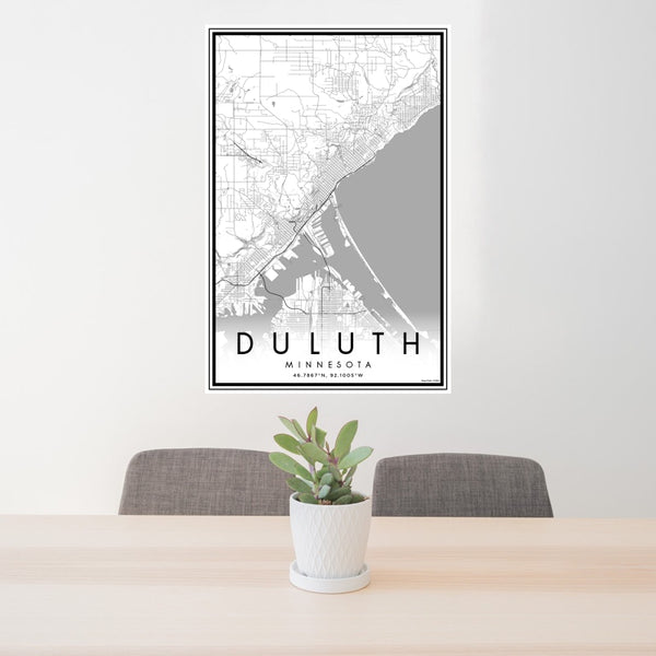 Duluth - Minnesota Classic Map Print