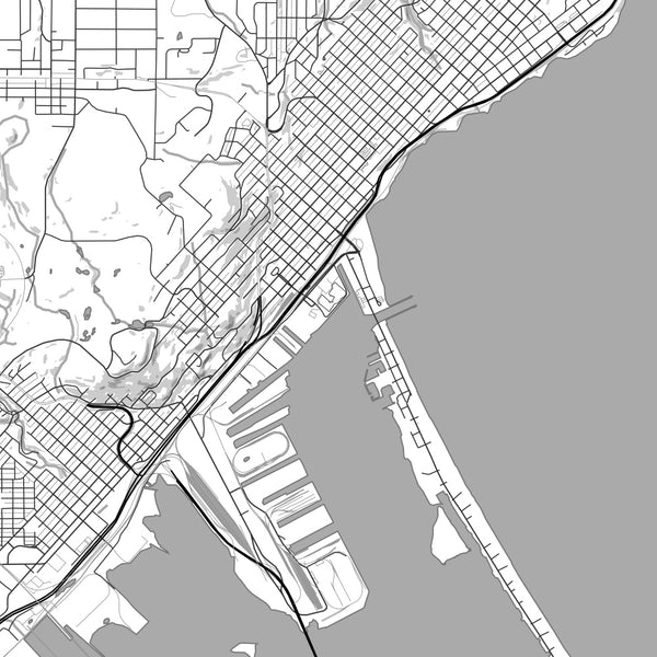 Duluth - Minnesota Classic Map Print