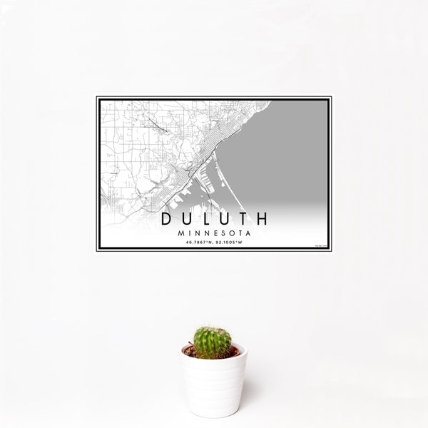 Duluth - Minnesota Classic Map Print
