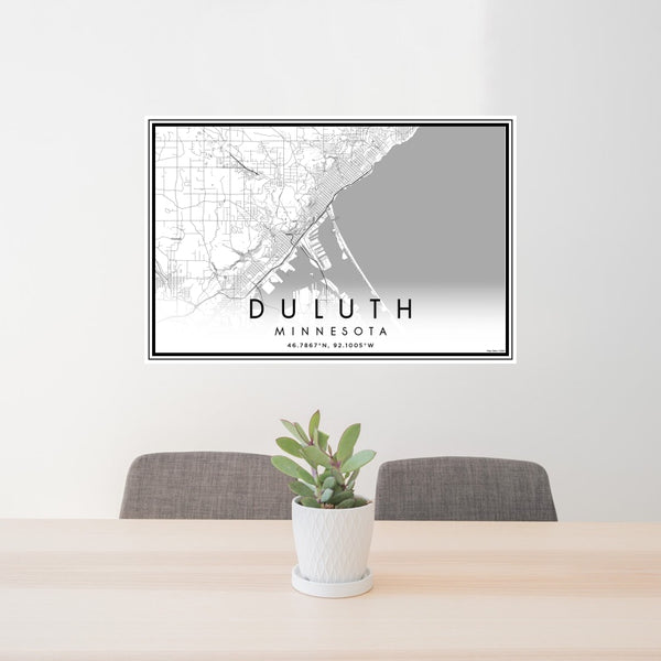 Duluth - Minnesota Classic Map Print