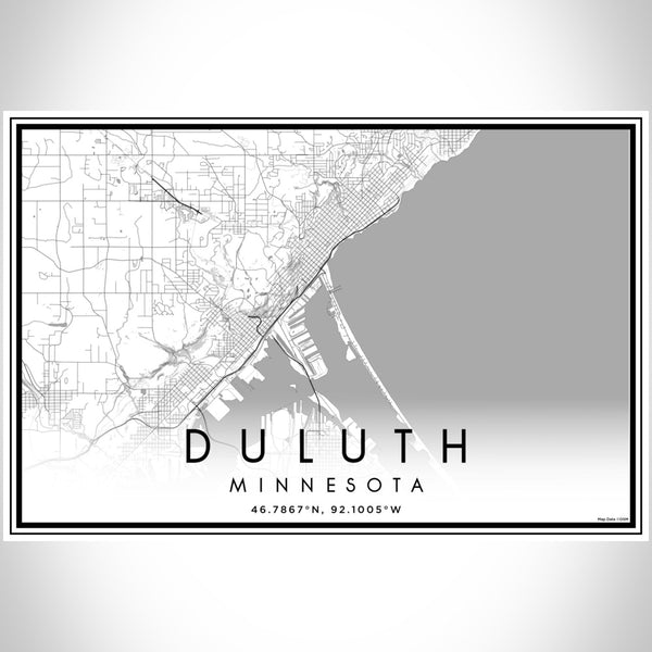 Duluth - Minnesota Classic Map Print