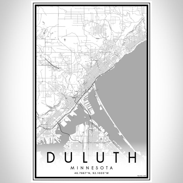 Duluth - Minnesota Classic Map Print