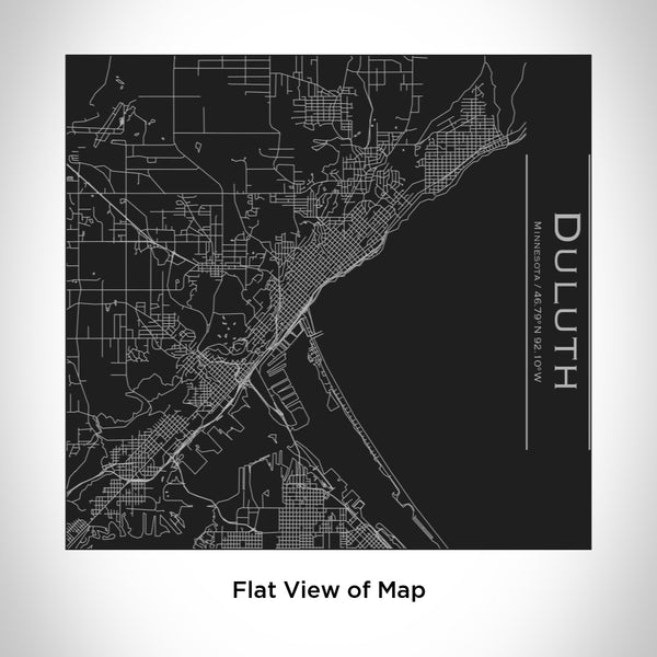 Duluth - Minnesota Map Tumbler in Matte Black