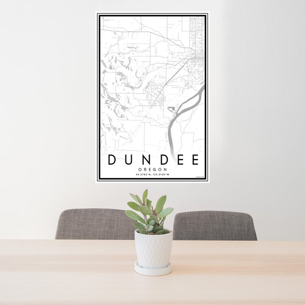 Dundee - Oregon Classic Map Print