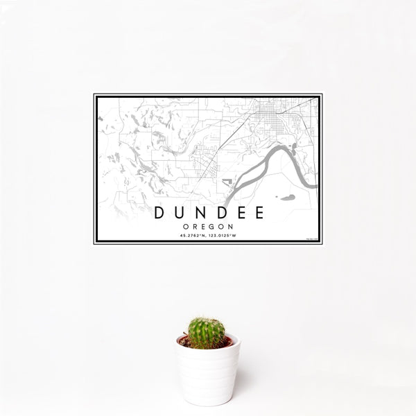 Dundee - Oregon Classic Map Print