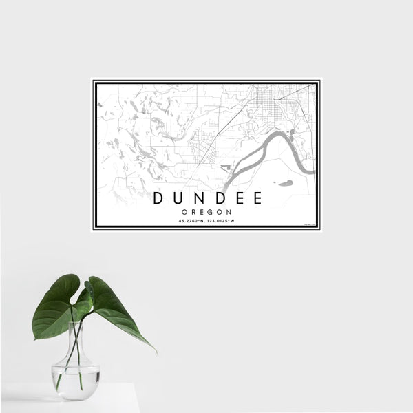 Dundee - Oregon Classic Map Print