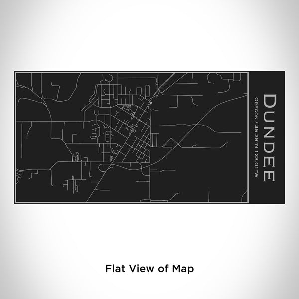 Dundee - Oregon Map Insulated Bottle in Matte Black