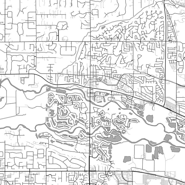 Eagle - Idaho Classic Map Print