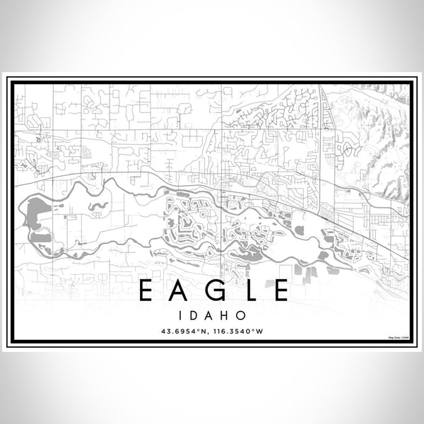 Eagle - Idaho Classic Map Print