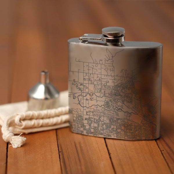 Eagle - Idaho Map Hip Flask