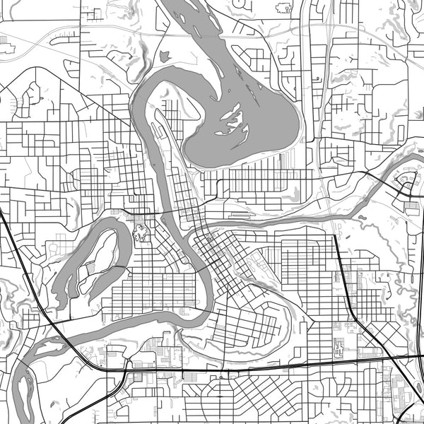 Eau Claire - Wisconsin Classic Map Print